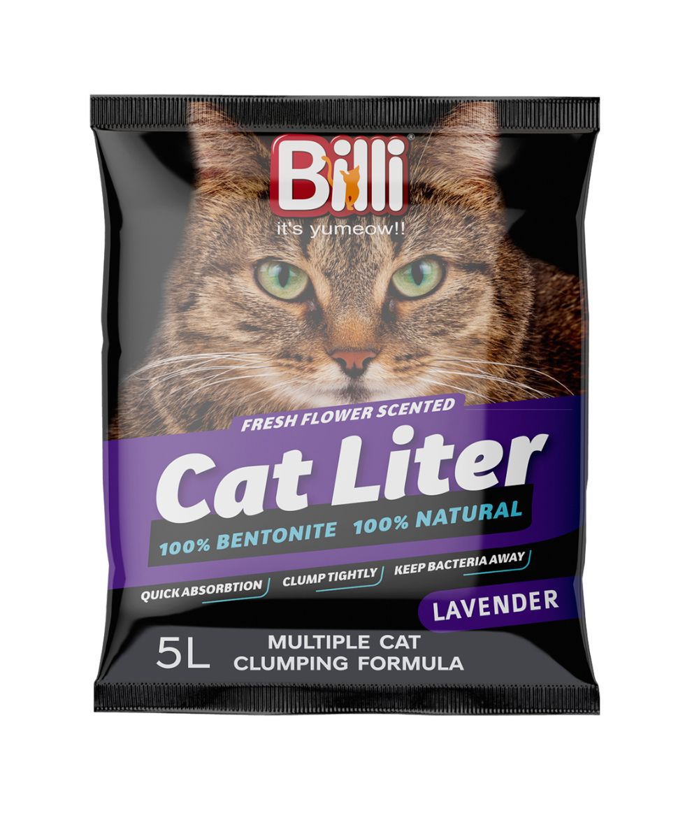 CAT LITTER-BALL+LAVENDER SCENT (4KG)