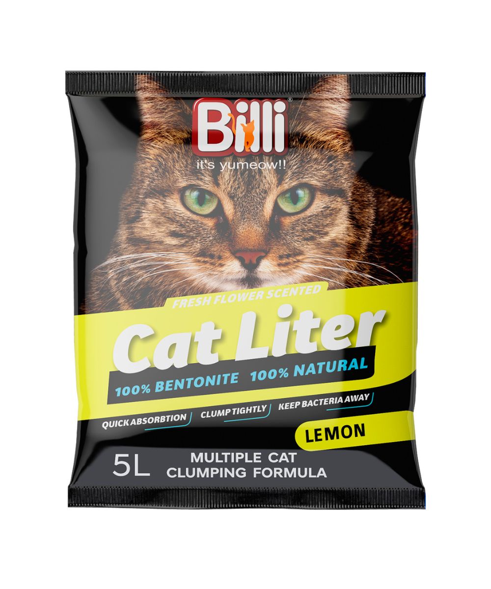 CAT LITTER-BALL+LEMON SCENT (4KG)
