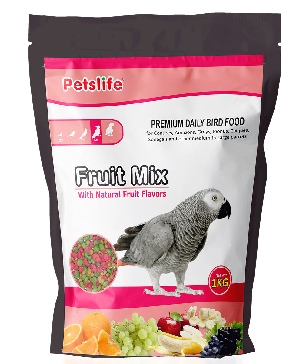 PETSLIFE Fruit Mix for Macaw Bird