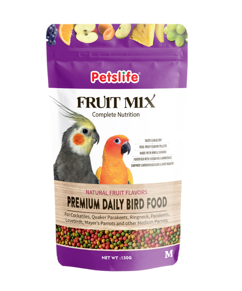 PETSLIFE Fruit Mix for Medium Birds