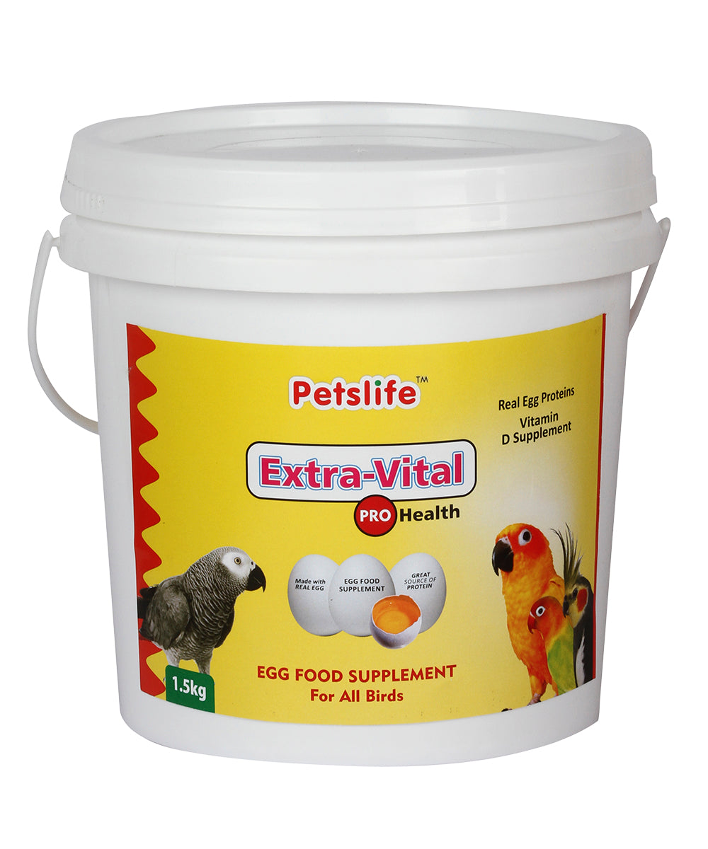 Petslife Birds Extra Vital 1.5Kg Egg Food Cont