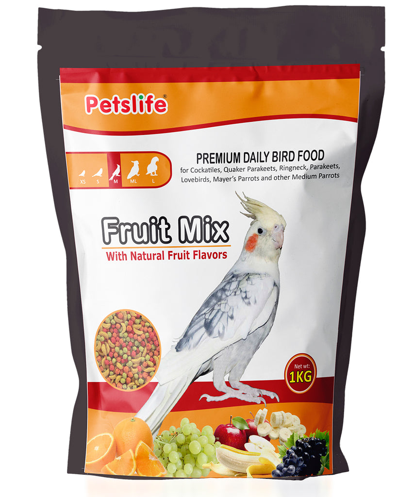 PETSLIFE Fruit Mix for Medium Birds